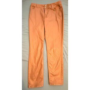 EUC Est. 1946 Denim Mid-Rise Metallic Skinny Jeans Women's Size 8